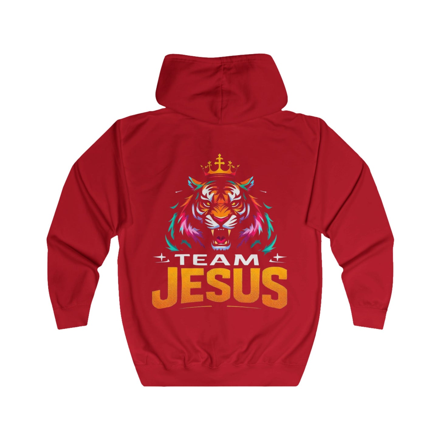 Team Jesus Full Zip Hoodie - Unisex, Religious Apparel, Casual Wear, Gift for Believers, Comfortable Streetwear