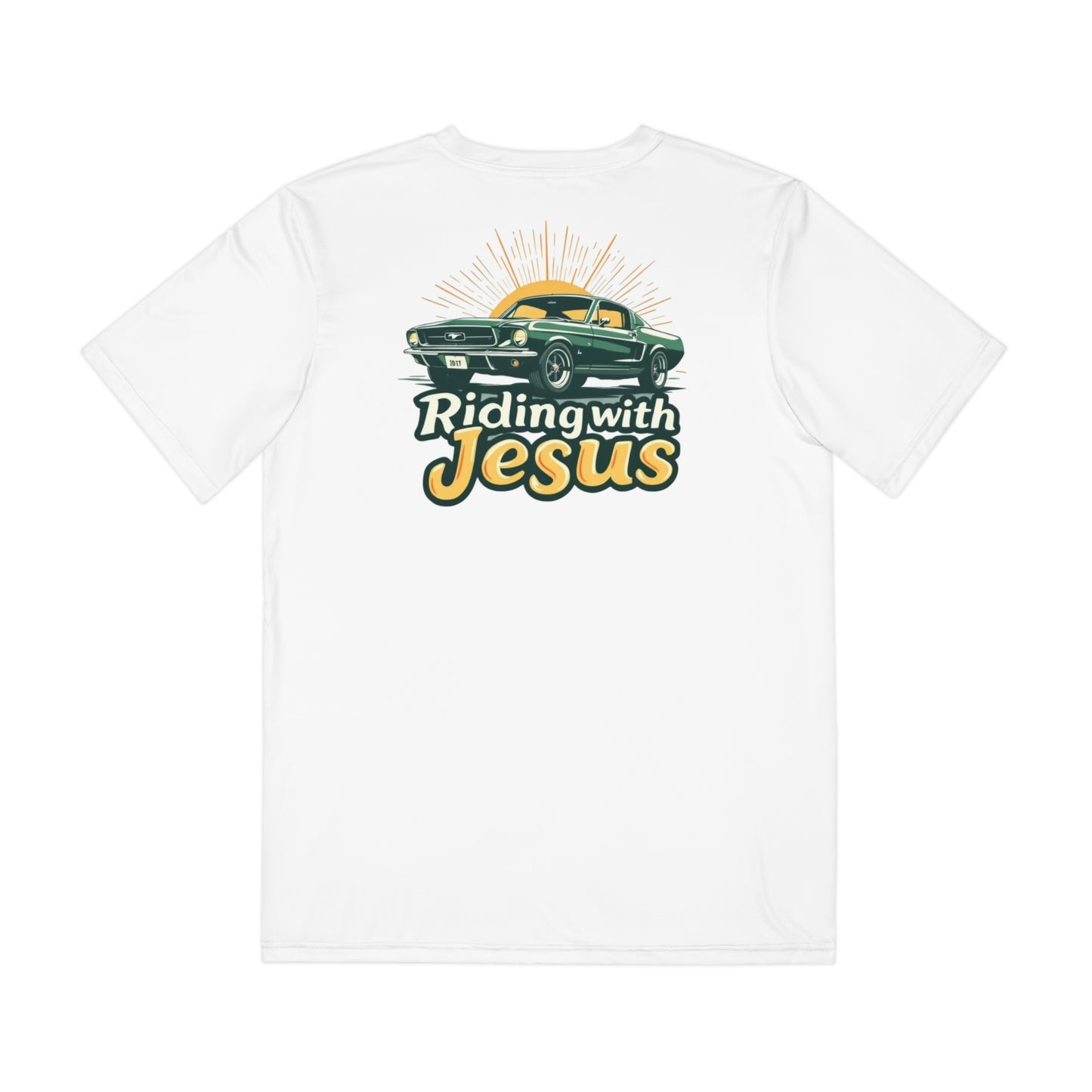 Riding with Jesus Mustang Men's Tee