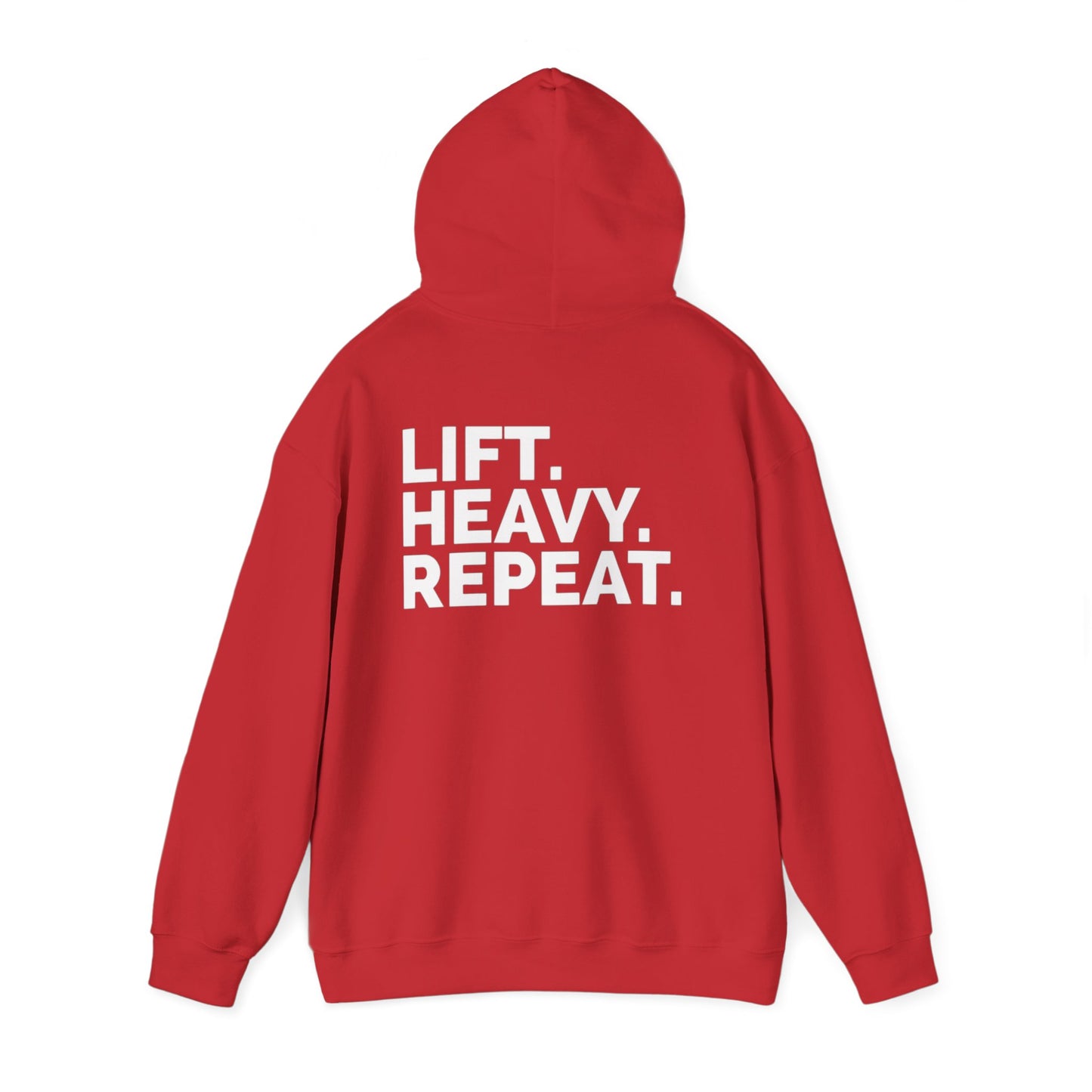 Lift Heavy Repeat Hoodie - Unisex Sweatshirt, Gym Wear, Fitness Apparel, Motivational Clothing, Workout Outfit
