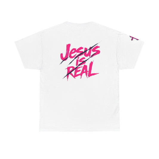 Ladies Lion Jesus is Real Tee - Unisex Heavy Cotton Shirt