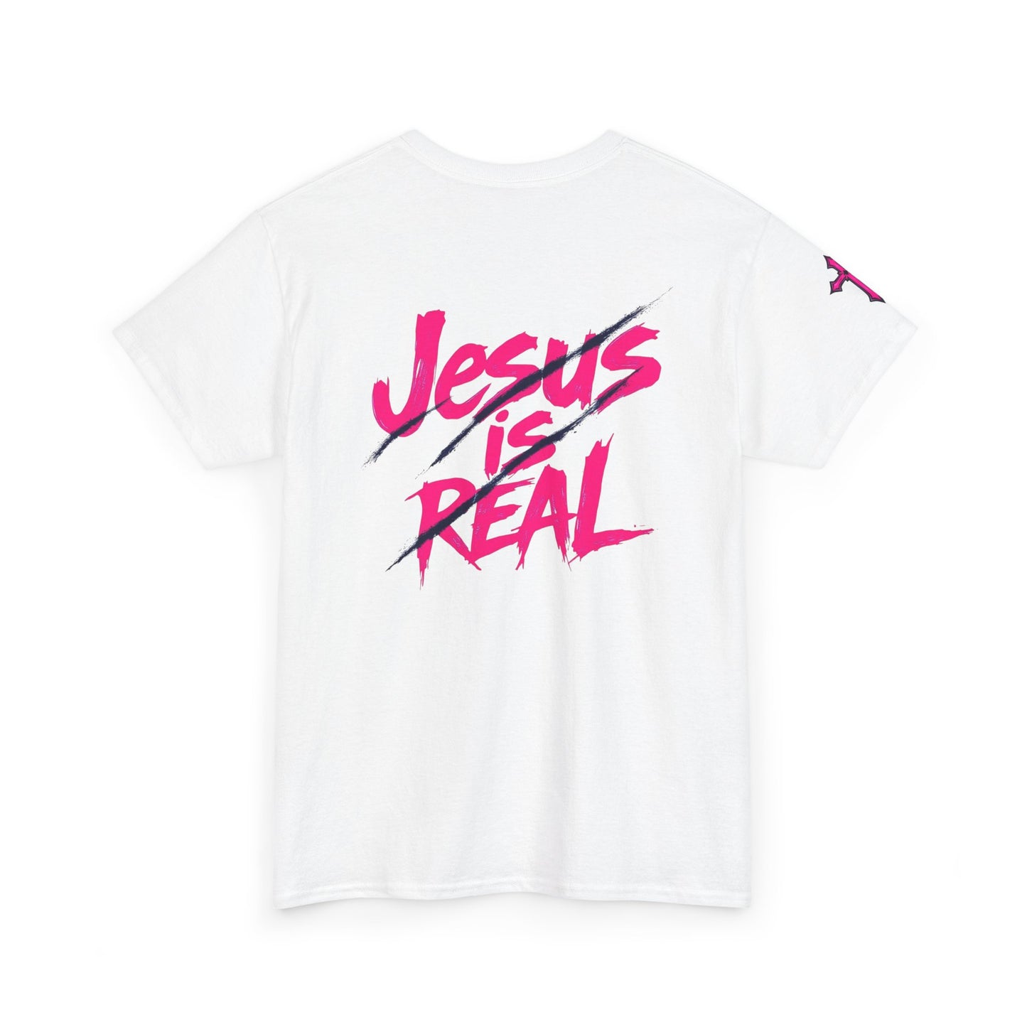 Ladies Lion Jesus is Real Tee - Unisex Heavy Cotton Shirt