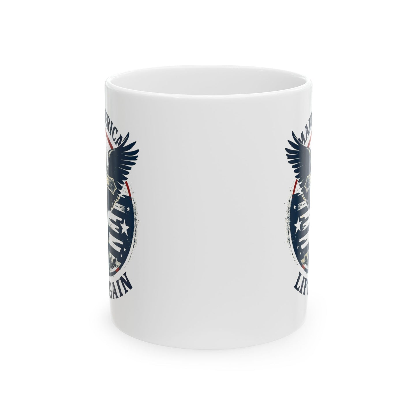 Patriotic Kiss Ceramic Mug