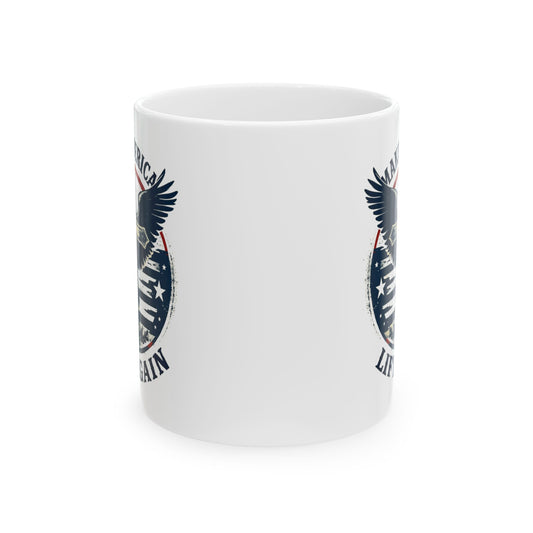 Patriotic Kiss Ceramic Mug