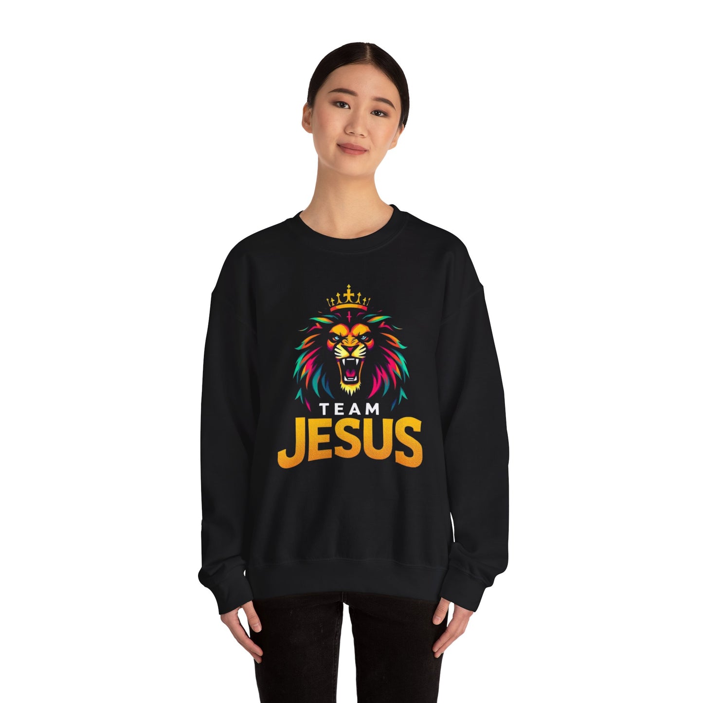 Sweatshirt Lion of Judah Team Jesus Christian Religious Apparel