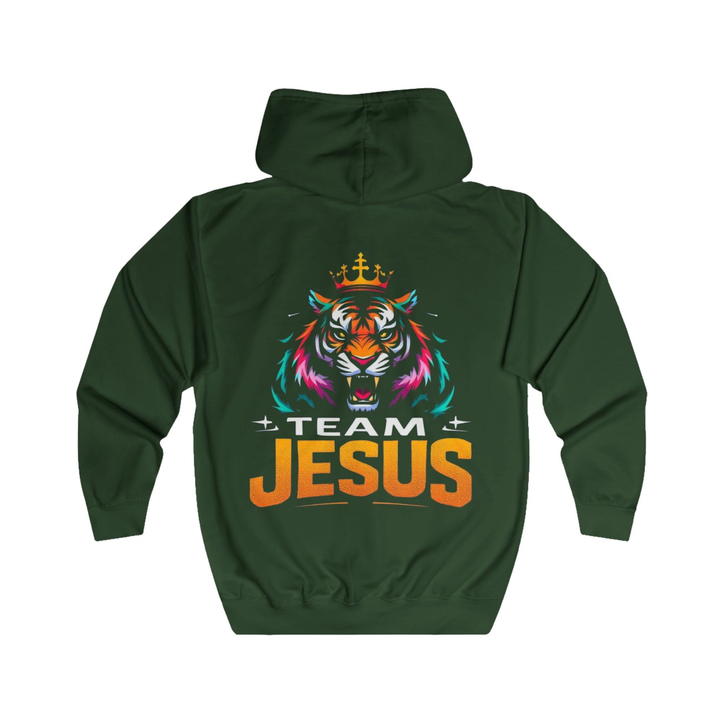 Team Jesus Full Zip Hoodie - Unisex, Religious Apparel, Casual Wear, Gift for Believers, Comfortable Streetwear