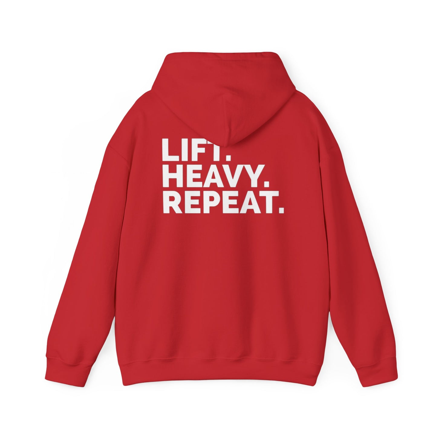 Lift Heavy Repeat Hoodie - Unisex Sweatshirt, Gym Wear, Fitness Apparel, Motivational Clothing, Workout Outfit