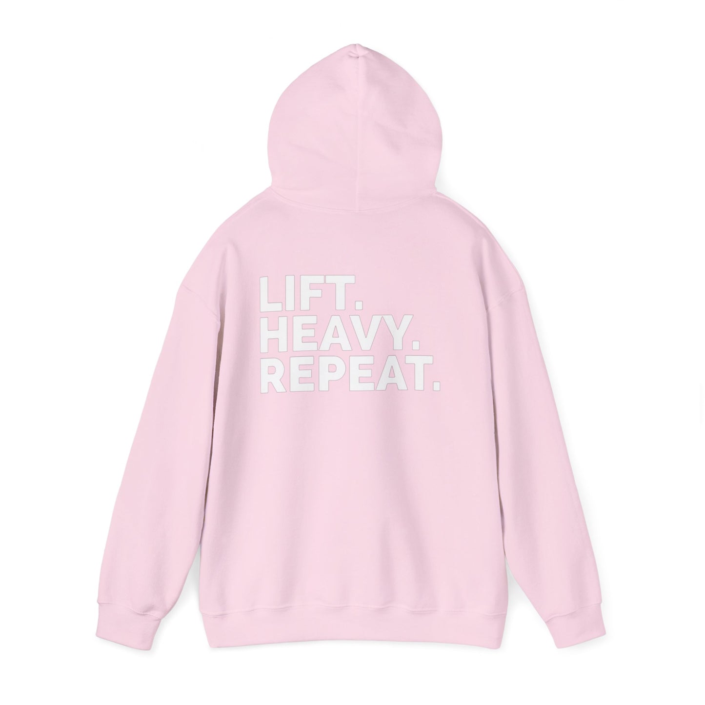 Lift Heavy Repeat Hoodie - Unisex Sweatshirt, Gym Wear, Fitness Apparel, Motivational Clothing, Workout Outfit