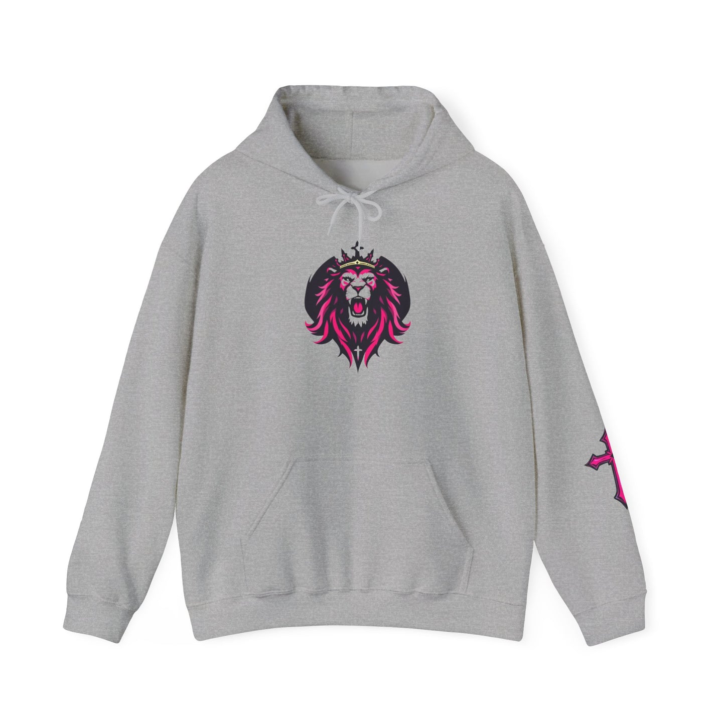 Bold Faith Hooded Sweatshirt with Lion Design, Unisex Hoodie for Spiritual Wear, Christian Gift, Casual Streetwear, Jesus is REAL