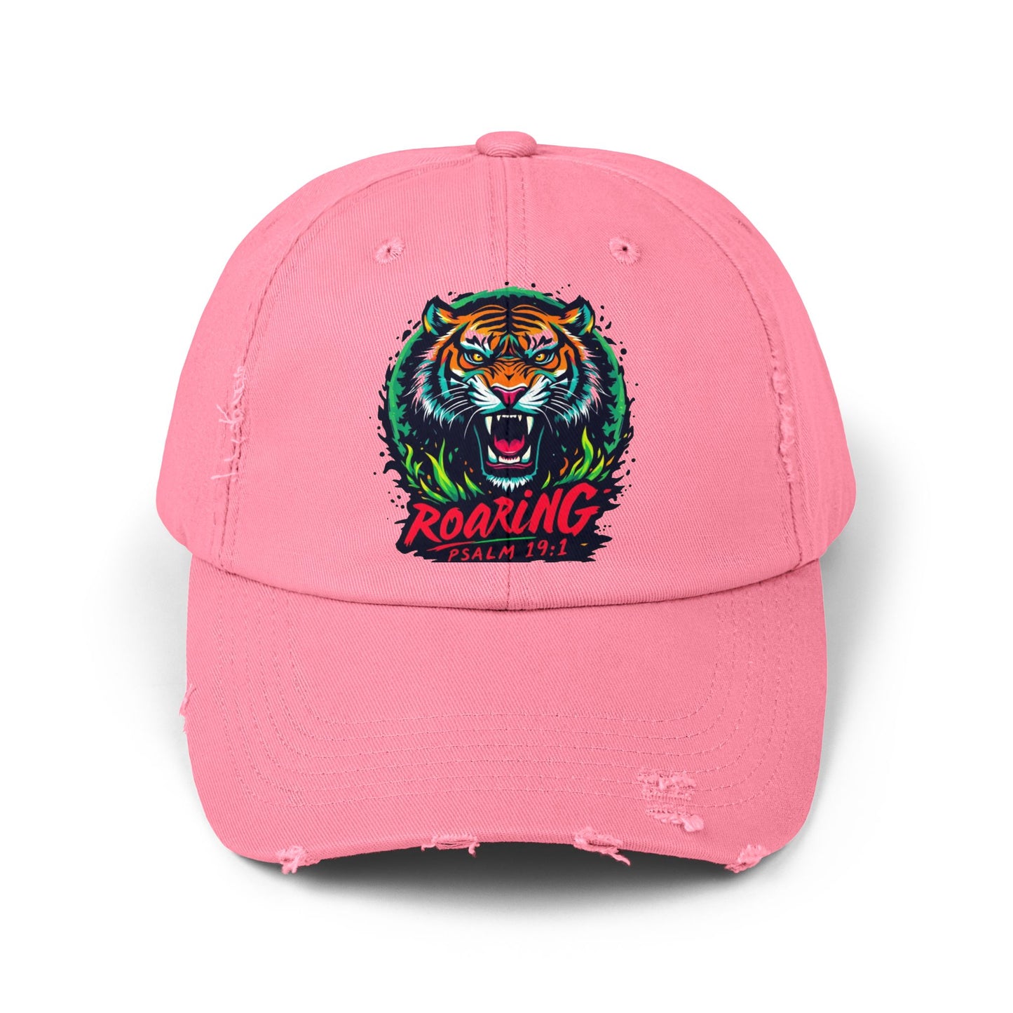 Roaring Tiger Distressed Cap
