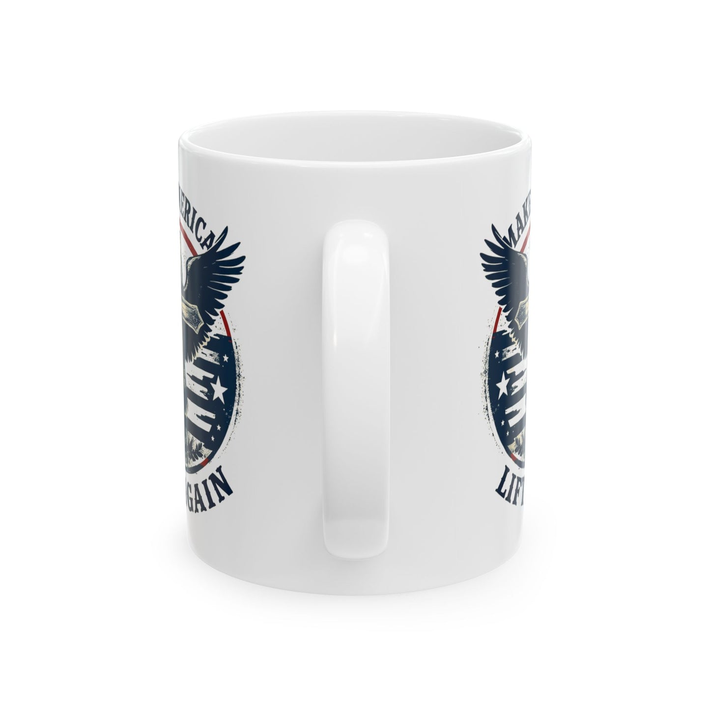 Patriotic Kiss Ceramic Mug