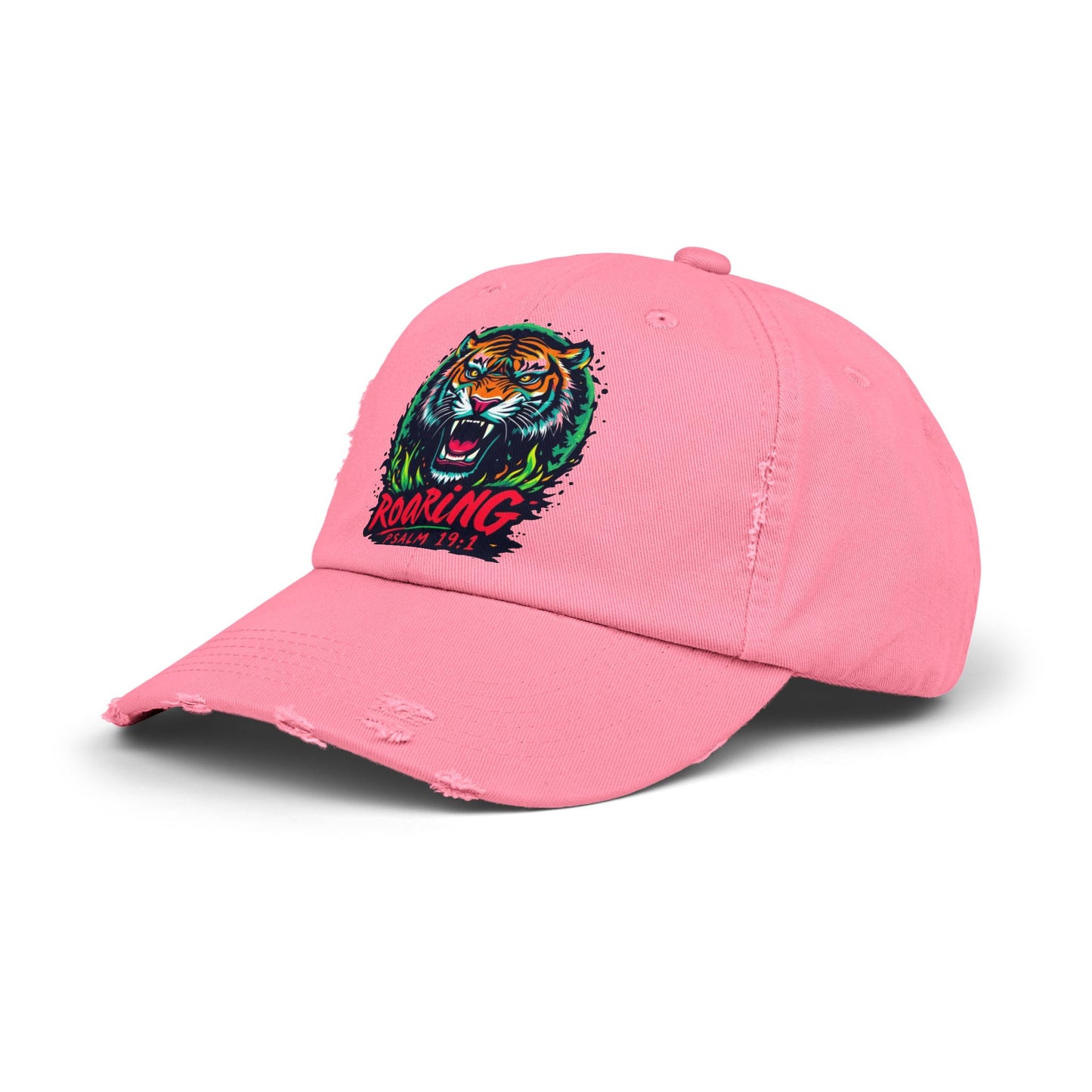 Roaring Tiger Distressed Cap