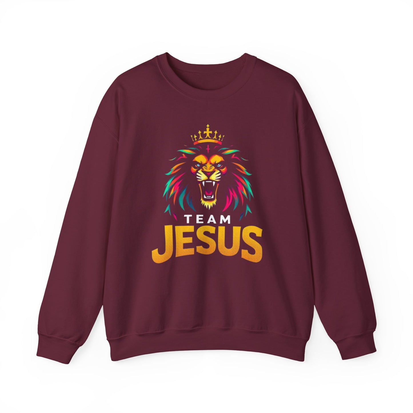 Sweatshirt Lion of Judah Team Jesus Christian Religious Apparel