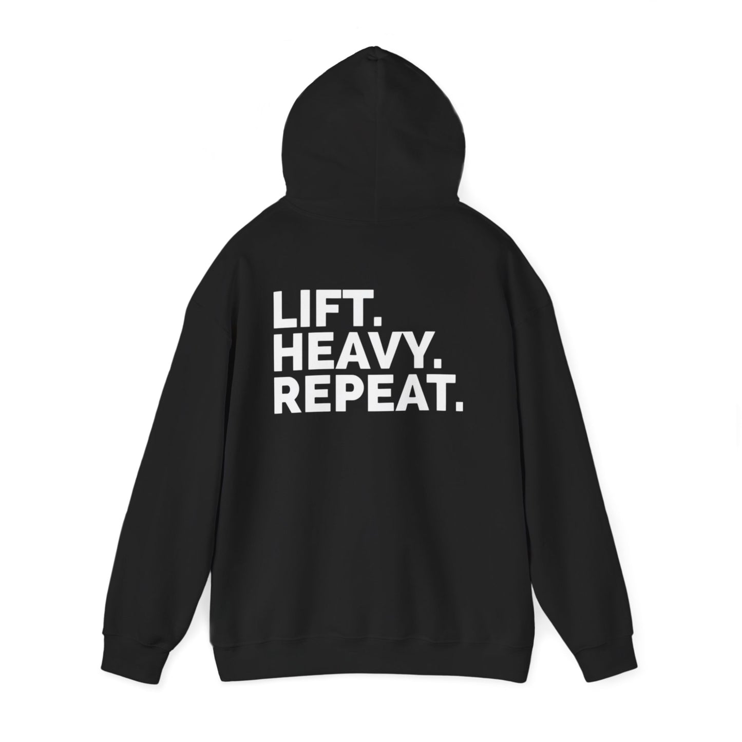 Lift Heavy Repeat Hoodie - Unisex Sweatshirt, Gym Wear, Fitness Apparel, Motivational Clothing, Workout Outfit