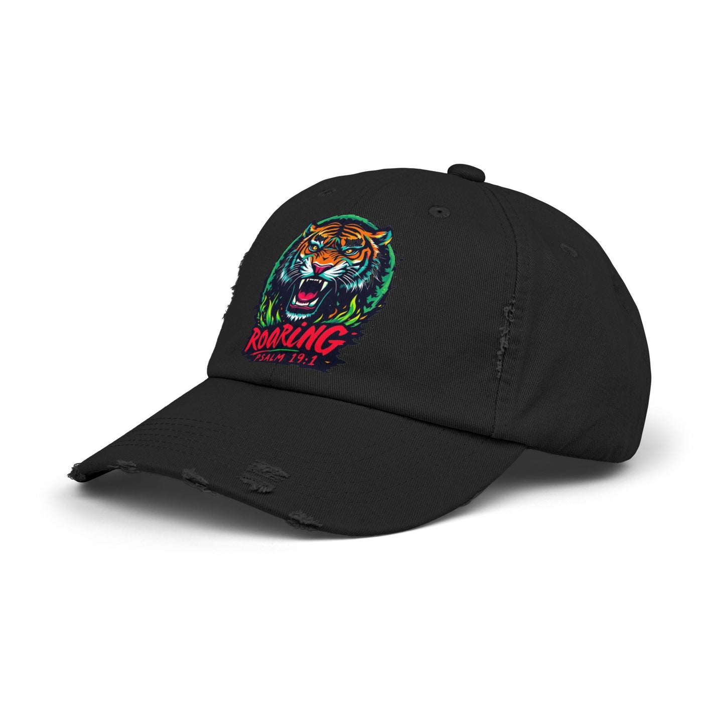 Roaring Tiger Distressed Cap