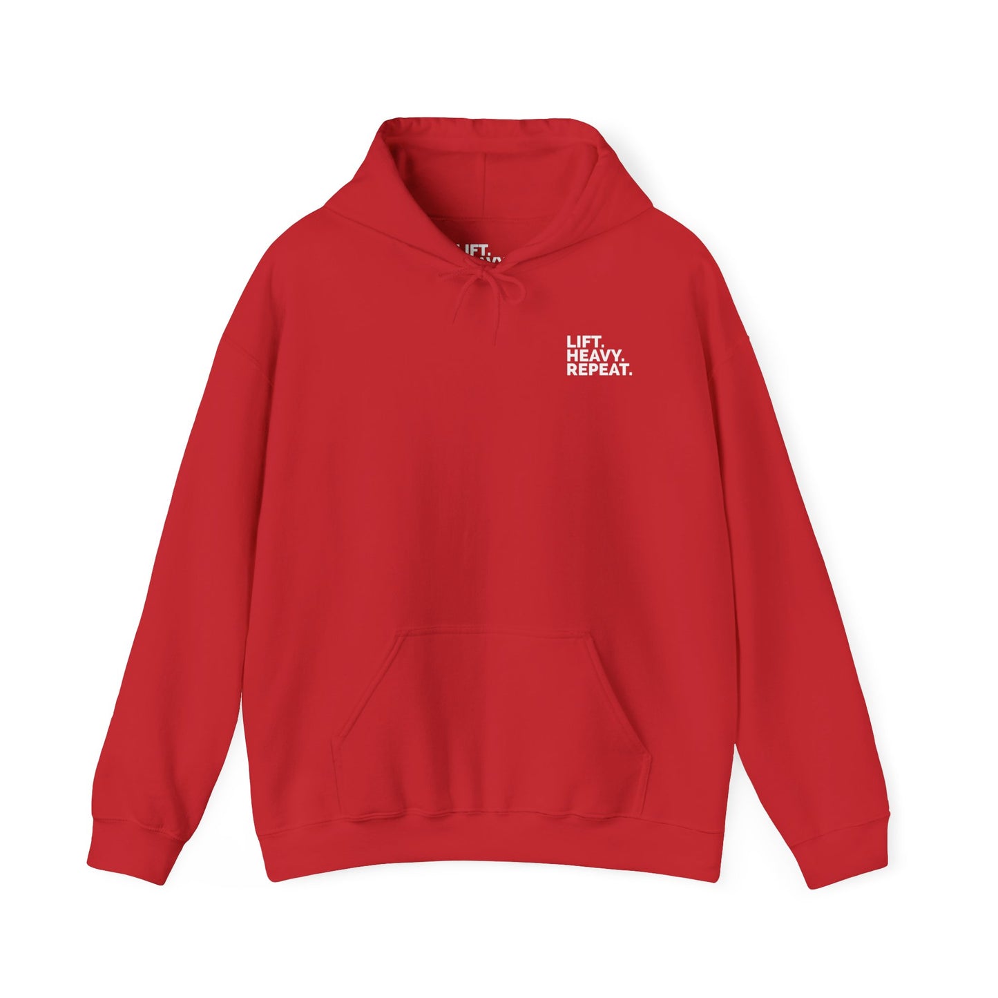 Lift Heavy Repeat Hoodie - Unisex Sweatshirt, Gym Wear, Fitness Apparel, Motivational Clothing, Workout Outfit