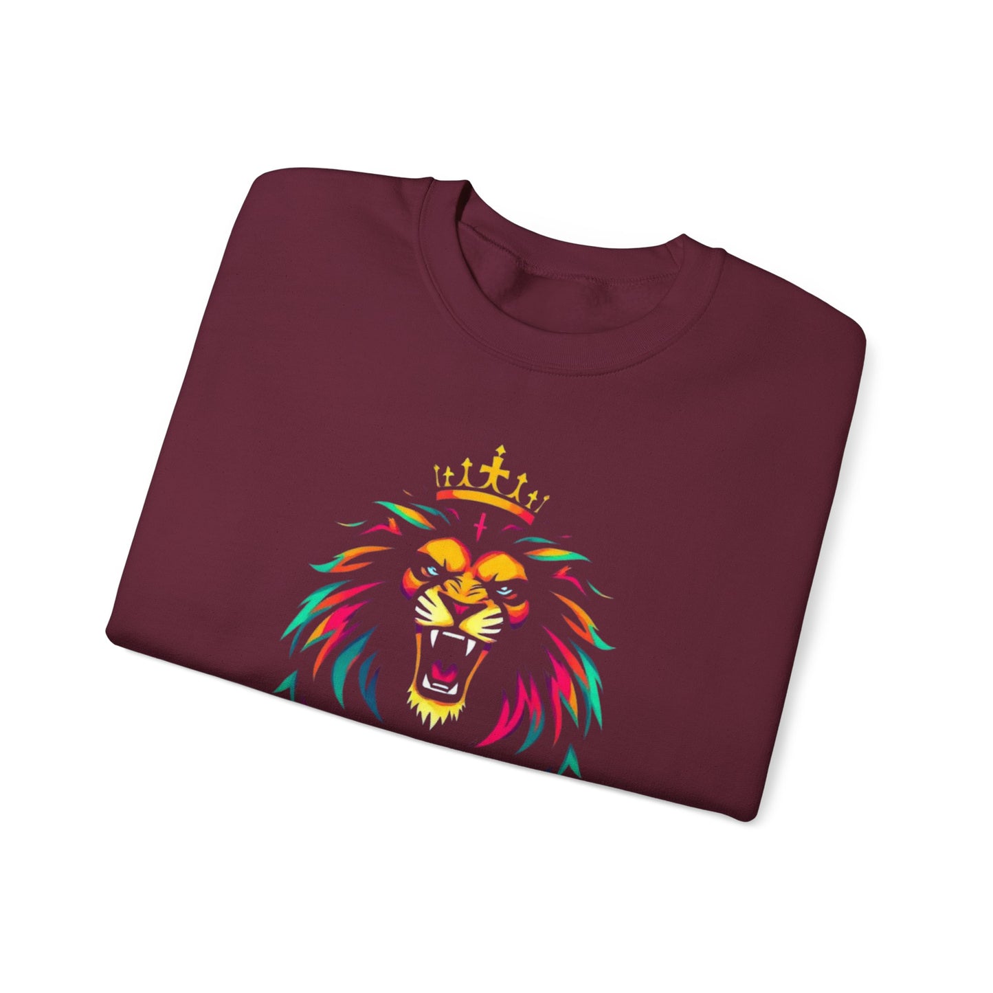 Sweatshirt Lion of Judah Team Jesus Christian Religious Apparel