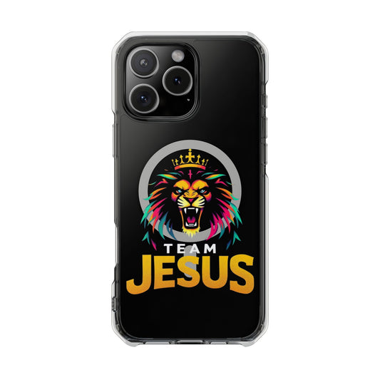 Magnetic Phone Case Featuring Team Jesus Lion Design, Unique Mobile Cover for Christians, Perfect Gift for Holidays and Celebrations, [...]