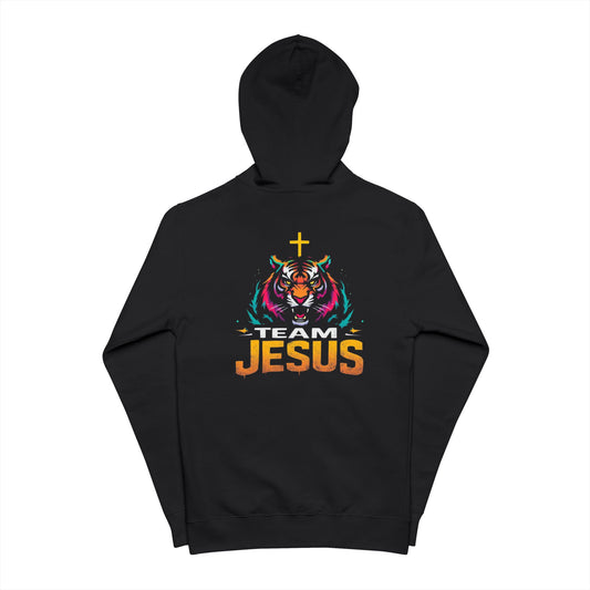 Colorful Jesus Graphic Unisex Fleece Zip Up Hoodie, Cozy Casual Wear, Faith-Based Gift, Trendy Church Apparel, Perfect For All Occasions
