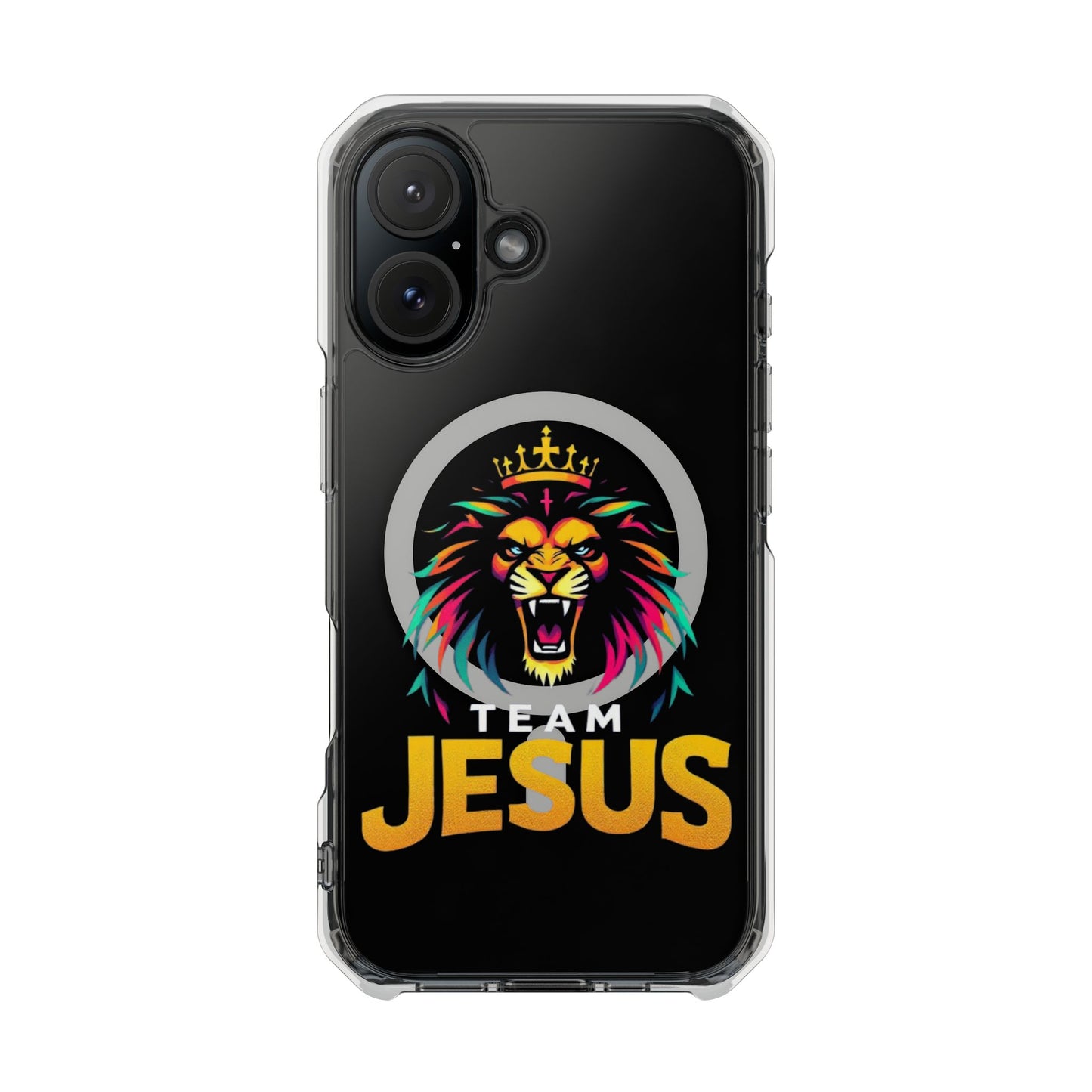 Magnetic Phone Case Featuring Team Jesus Lion Design, Unique Mobile Cover for Christians, Perfect Gift for Holidays and Celebrations, [...]