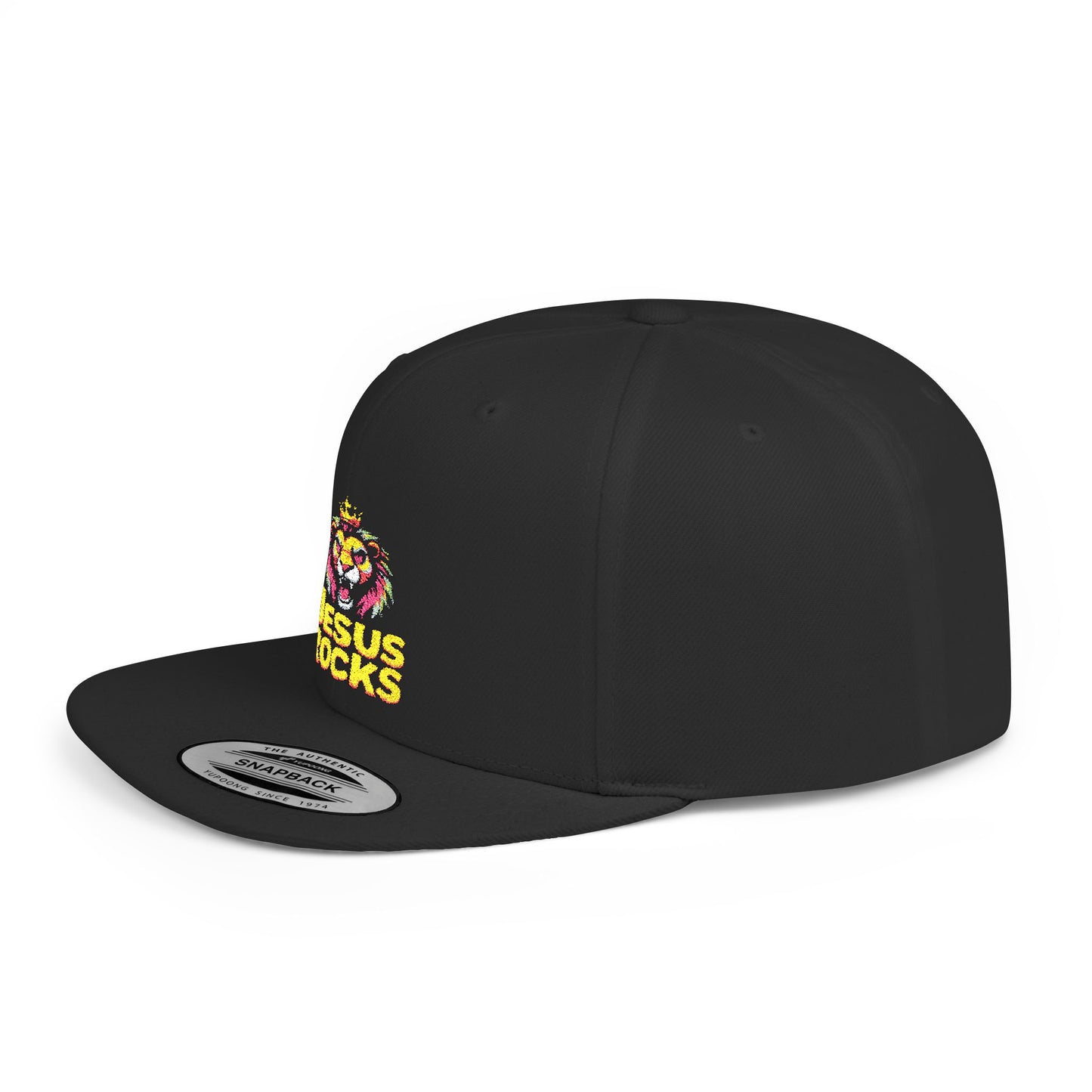 Stylish Flat Bill Snapback Cap with 'Jesus' Design, Trendy Urban Headwear, Perfect Gift for Christians, Casual Outing, Streetwear [...]