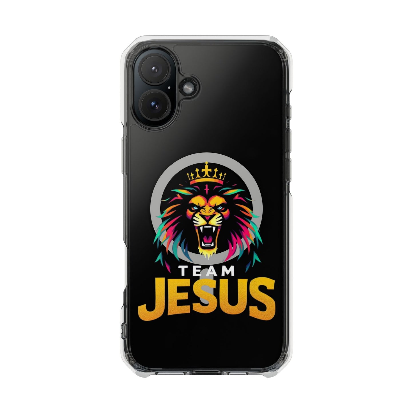 Magnetic Phone Case Featuring Team Jesus Lion Design, Unique Mobile Cover for Christians, Perfect Gift for Holidays and Celebrations, [...]