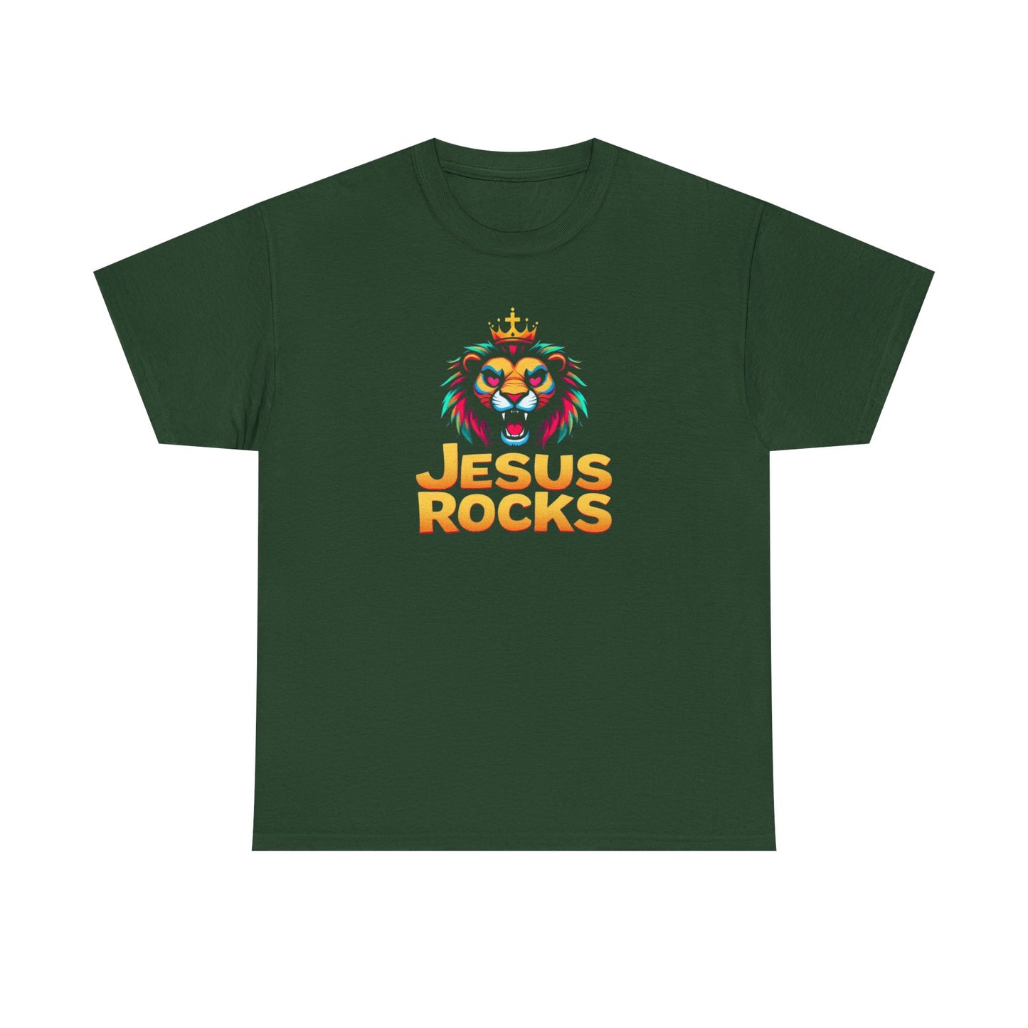Unisex Heavy Cotton Tee with 'Jesus Rocks' Design, Casual Faith Apparel, Religious T-Shirt, Inspirational Graphic Tee, Perfect Gift [...]
