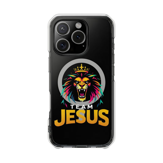 Magnetic Phone Case Featuring Team Jesus Lion Design, Unique Mobile Cover for Christians, Perfect Gift for Holidays and Celebrations, [...]