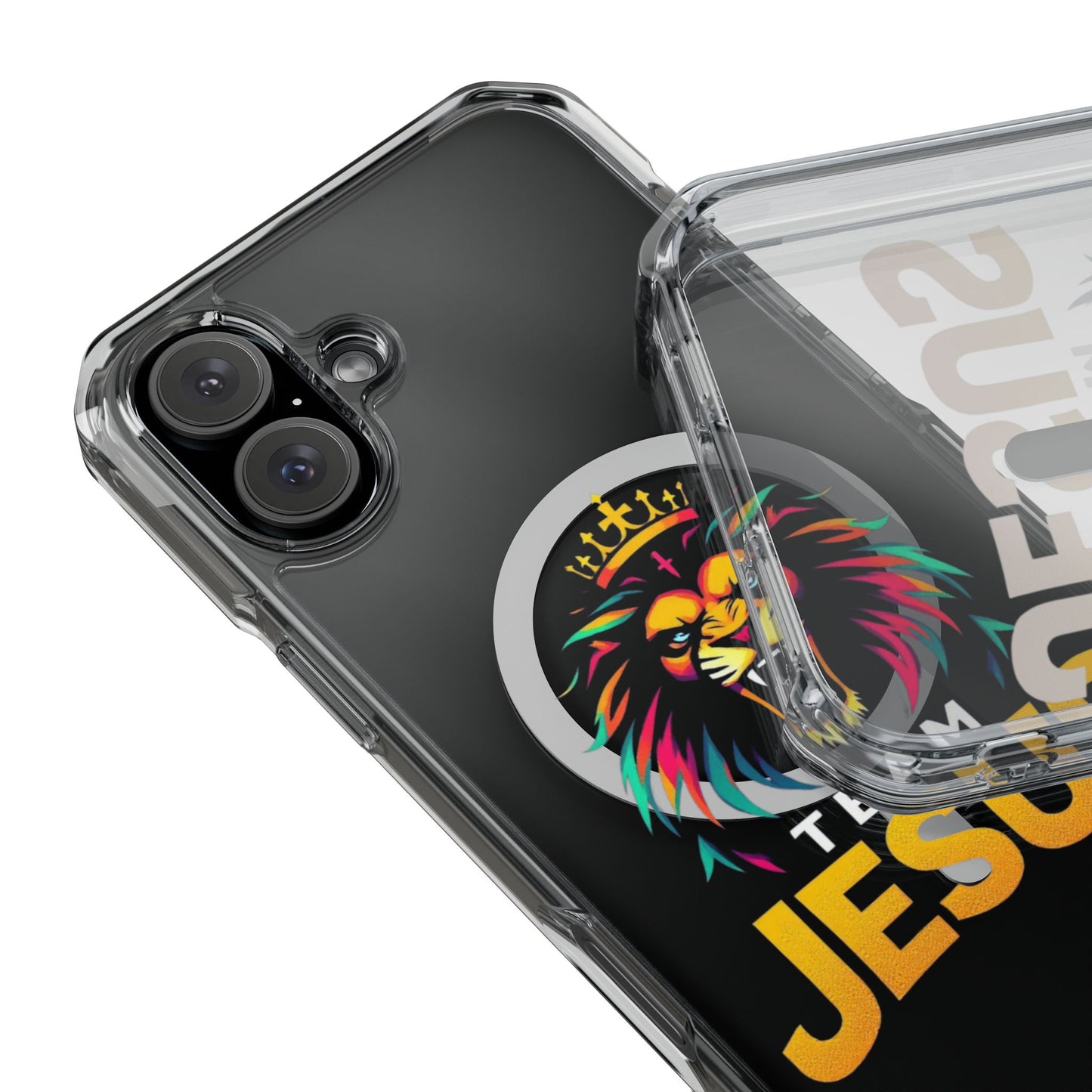 Magnetic Phone Case Featuring Team Jesus Lion Design, Unique Mobile Cover for Christians, Perfect Gift for Holidays and Celebrations, [...]