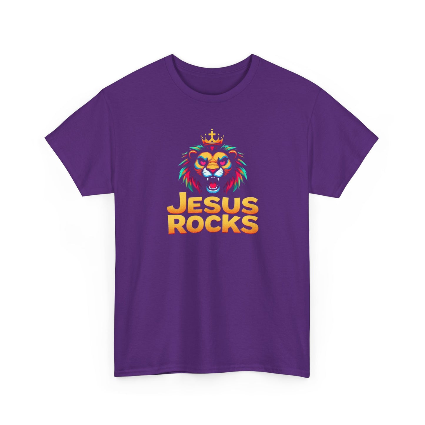 Unisex Heavy Cotton Tee with 'Jesus Rocks' Design, Casual Faith Apparel, Religious T-Shirt, Inspirational Graphic Tee, Perfect Gift [...]