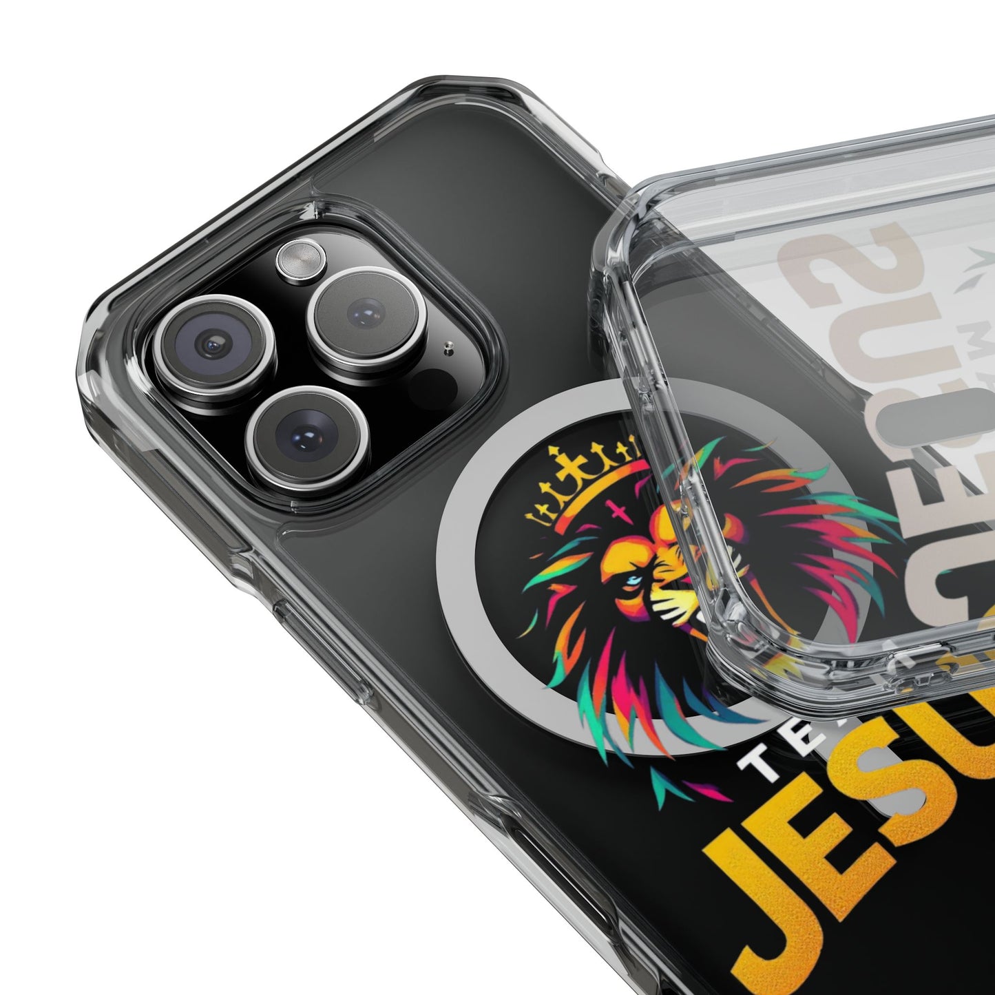 Magnetic Phone Case Featuring Team Jesus Lion Design, Unique Mobile Cover for Christians, Perfect Gift for Holidays and Celebrations, [...]