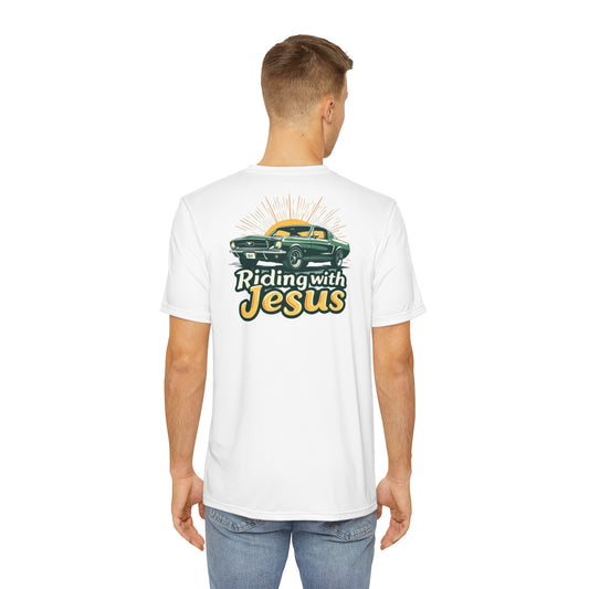 Riding with Jesus Mustang Men's Tee