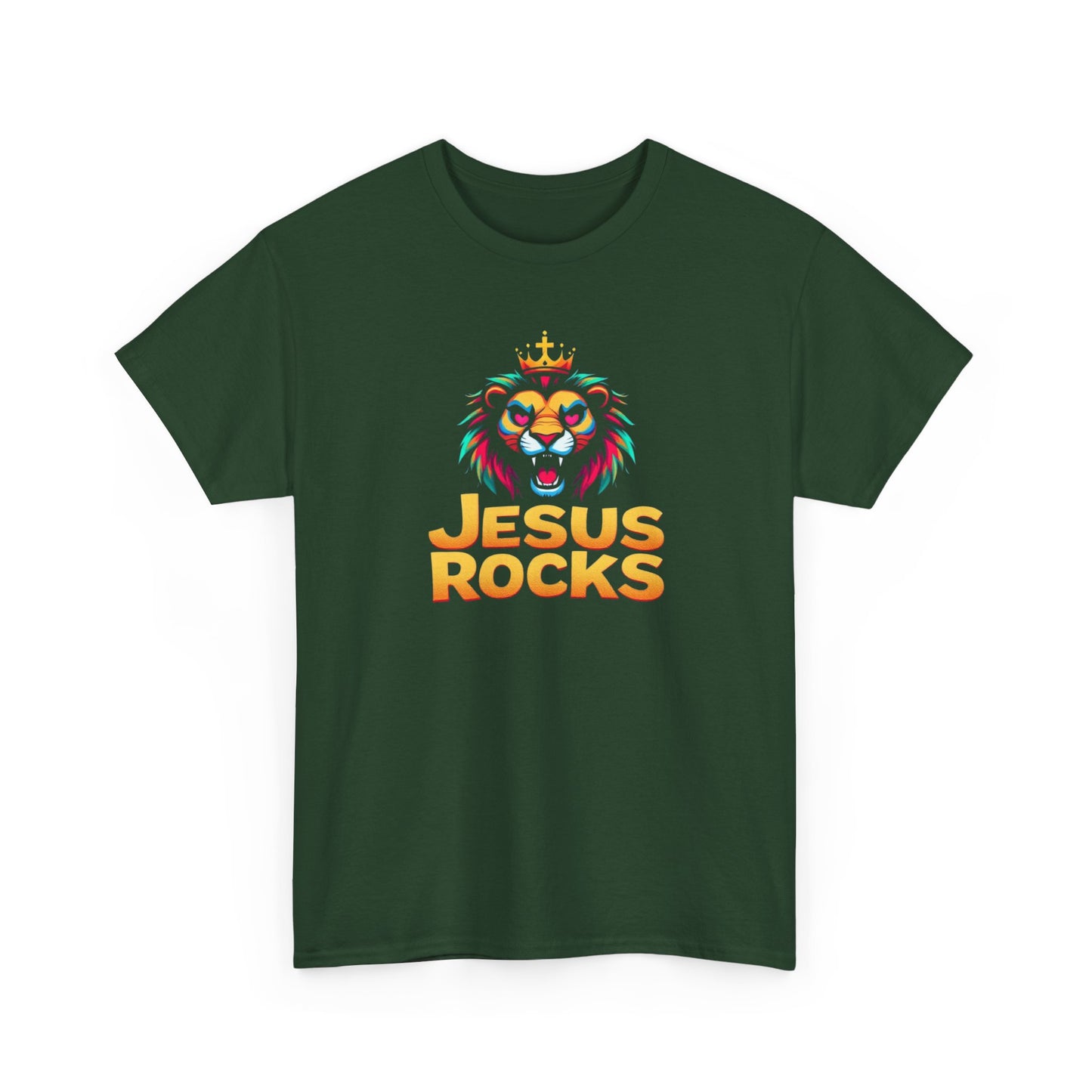 Unisex Heavy Cotton Tee with 'Jesus Rocks' Design, Casual Faith Apparel, Religious T-Shirt, Inspirational Graphic Tee, Perfect Gift [...]