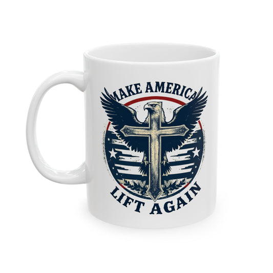 Patriotic Kiss Ceramic Mug