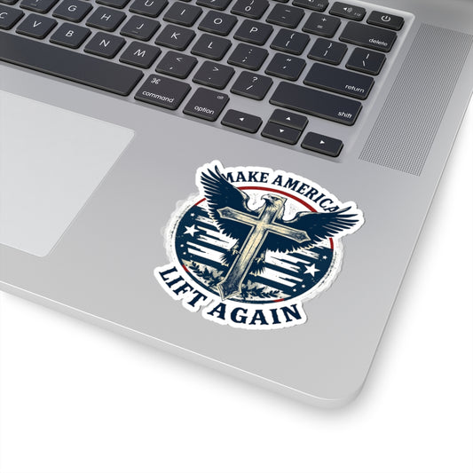 Patriotic Kiss Sticker