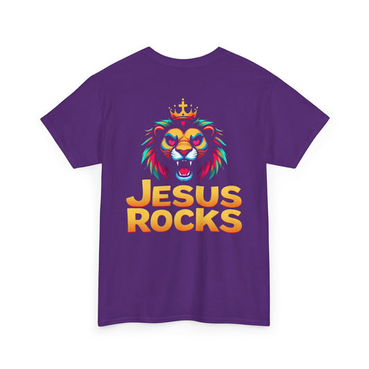 Unisex Heavy Cotton Tee with 'Jesus Rocks' Design, Casual Faith Apparel, Religious T-Shirt, Inspirational Graphic Tee, Perfect Gift [...]