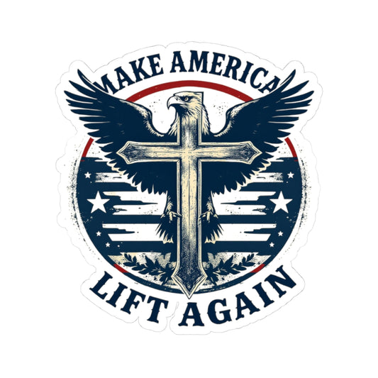 Patriotic Kiss Sticker