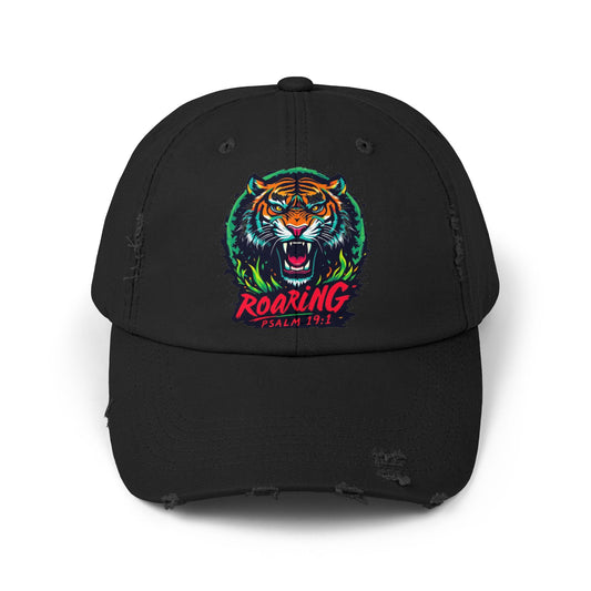 Roaring Tiger Distressed Cap